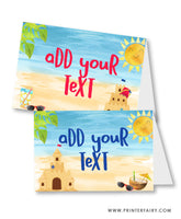 Sand Castle Birthday Party Food Tents