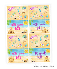 Sand Castle Birthday Party Food Tents