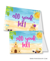 Sand Castle Birthday Party Food Tents