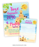 Sand Castle Birthday Party Time Capsule