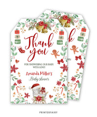 Santa Baby Shower Favor Tags
