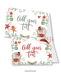 Santa Baby Shower Food Tents