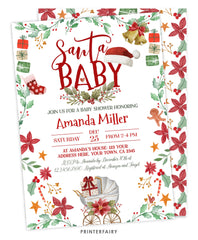 Santa Baby Shower Invitation