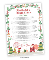 Personal Note from Santa's Desk