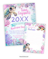Sea Turtle Time Capsule