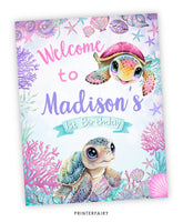 Sea Turtle Welcome Sign