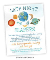 Space Baby Shower Activities Pack