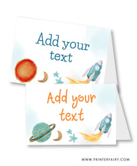 Outer Space Birthday Party Food Tents