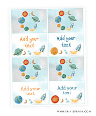 Outer Space Birthday Party Food Tents