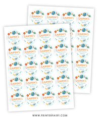 Outer Space Birthday Party Toppers