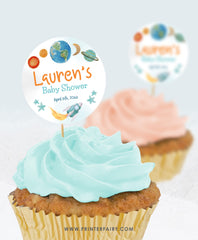 Outer Space Birthday Party Toppers