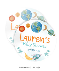 Outer Space Birthday Party Toppers