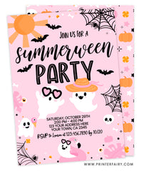 Summerween Halloween Party Invitation