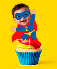 Superhero Party Printable Toppers