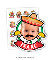 Taco Birthday Fiesta Printable Toppers