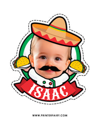 Taco Birthday Fiesta Printable Toppers