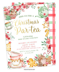 Christmas Par-Tea Invitation