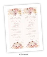 Thanksgiving Party Menu