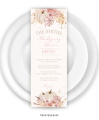 Thanksgiving Party Menu