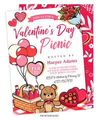 Valentine's Picnic Invitation