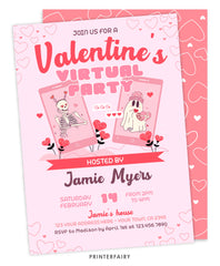 Valentine's Day Virtual Party Invitation