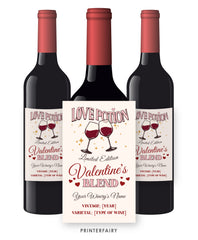 Valentine's Wine Label