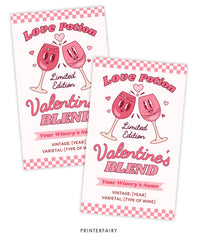 Valentine's Wine Label