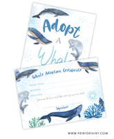 Whale Adoption Pack