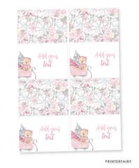 Winter Bear Baby Shower Food Tents