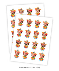 Baby Muchacho Fiesta Toppers with Photo