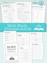 Bible Study Journal Printable Bundle