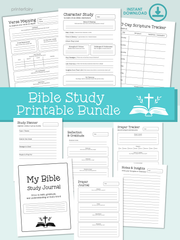 Bible Study Journal Printable Bundle