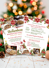 Christmas Market Flyer Template for Bakers