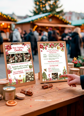 Christmas Market Candle Stall Flyer Template