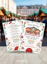 Digitale Flyer Vorlage Weihnachtsmarkt