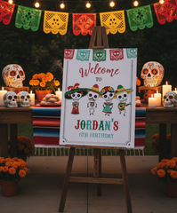 Dia de los Muertos Welcome Sign