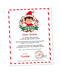 Christmas Elf Arrival Letter