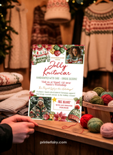 Christmas Market Flyer Template for Knitwear