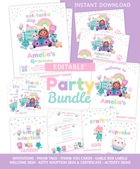 Gabby's Dollhouse Birthday Party Bundle