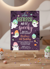 Halloween Spa Party Invitation