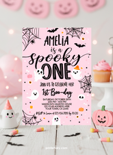 Spooky One Halloween Birthday Invitation
