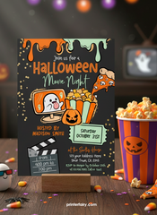 Spooky Halloween Movie Invitation