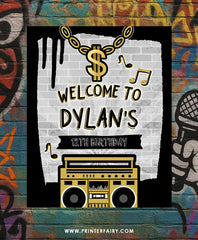 Hip Hop Welcome Sign