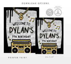 Hip Hop Welcome Sign