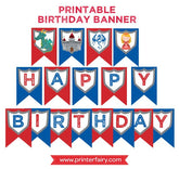 Knight Birthday Banner, Medieval Party Decor (Digital Download)