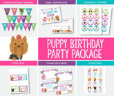 Puppy Birthday Party Printables, Pet Adoption Theme (Digital Download)