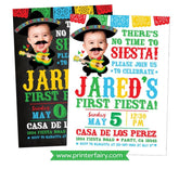 Cinco de Mayo First Fiesta Invitation with Photo (Digital Invite)