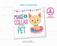 Pet Adoption Party Signs, Puppy Birthday Decor (Digital Download)