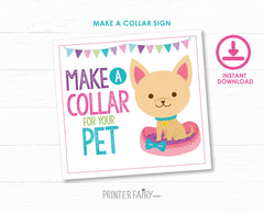 Pet Adoption Party Signs, Puppy Birthday Decor (Digital Download)