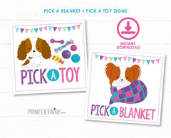 Pet Adoption Party Printable Signs, Puppy Birthday Decor (Digital Download)